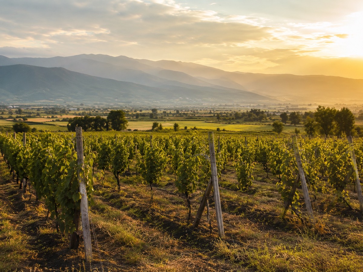 Vineyards in Southwest Bulgaria
